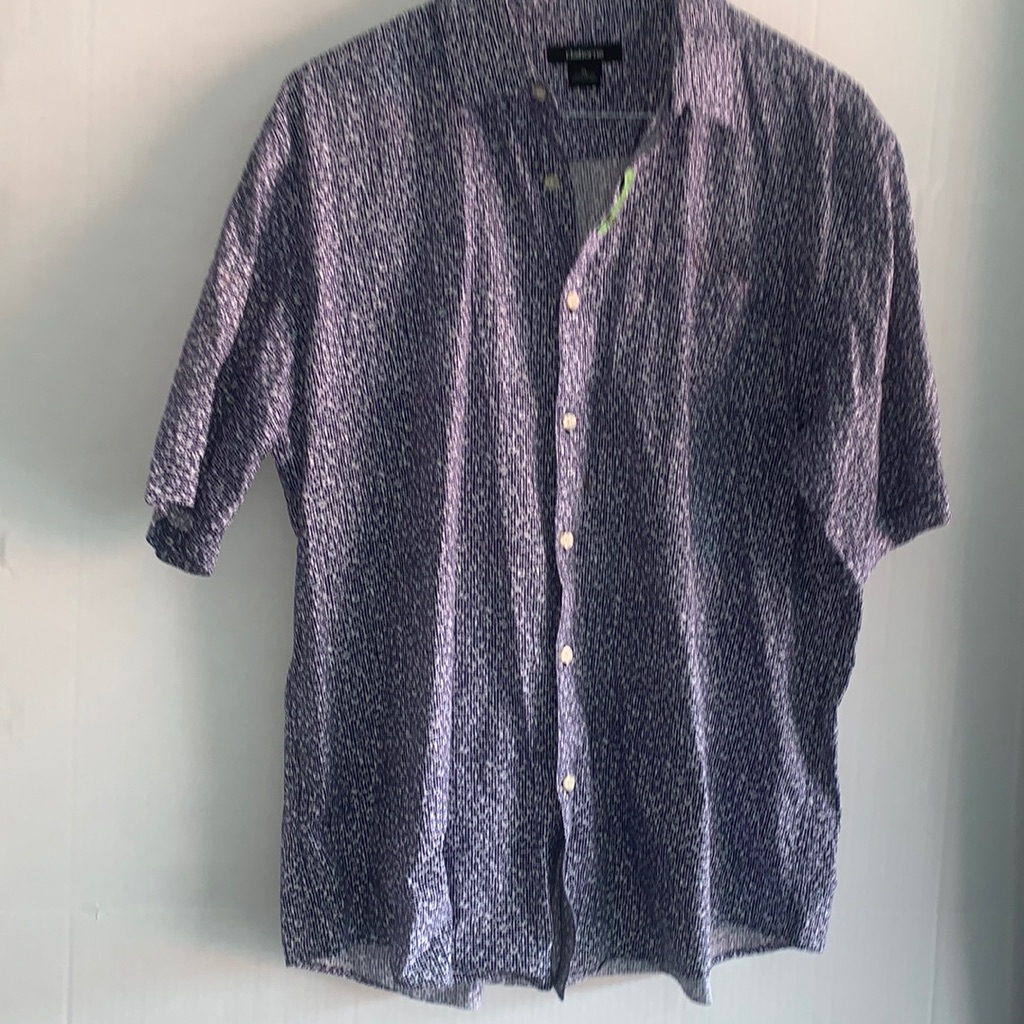 Claiborne Brand Men&acirc;s Xl Short Sleeve Dress Shirt 109 CottonA21
